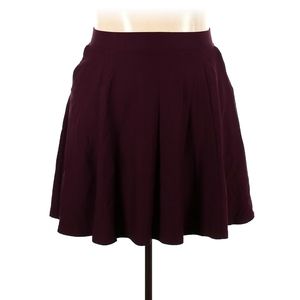Burgundy skater skirt